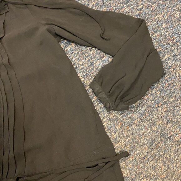 Spense Black Sheer Top sz. L - Picture 3 of 4